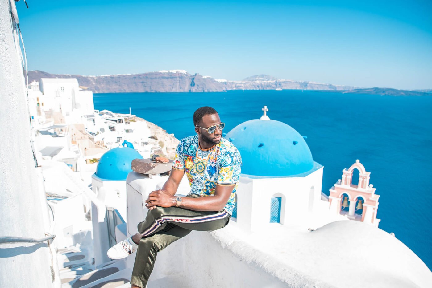 Draymont Green From Golden State Warios with his lovely wife Hazel Renee, Private photoshoot in Santorini